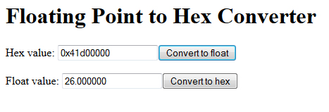 Перевод из HEX во float